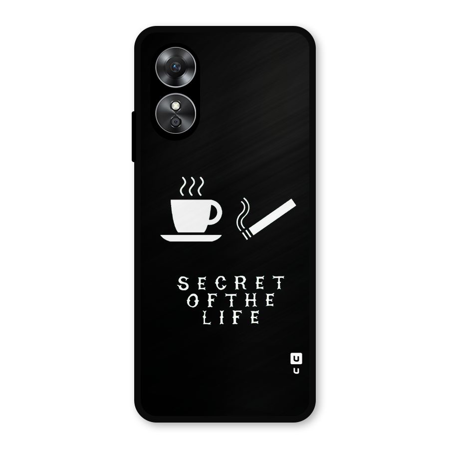 Secrate of Life Metal Back Case for Oppo A17