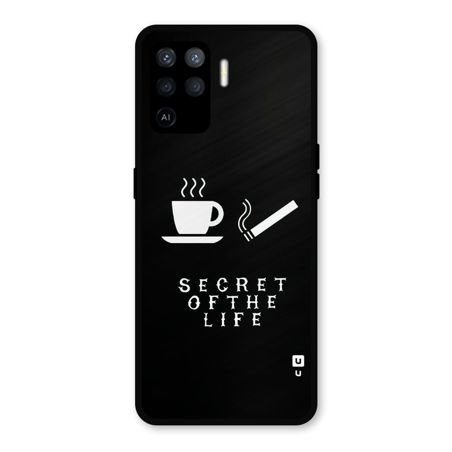 Secrate of Life Metal Back Case for Oppo F19 Pro