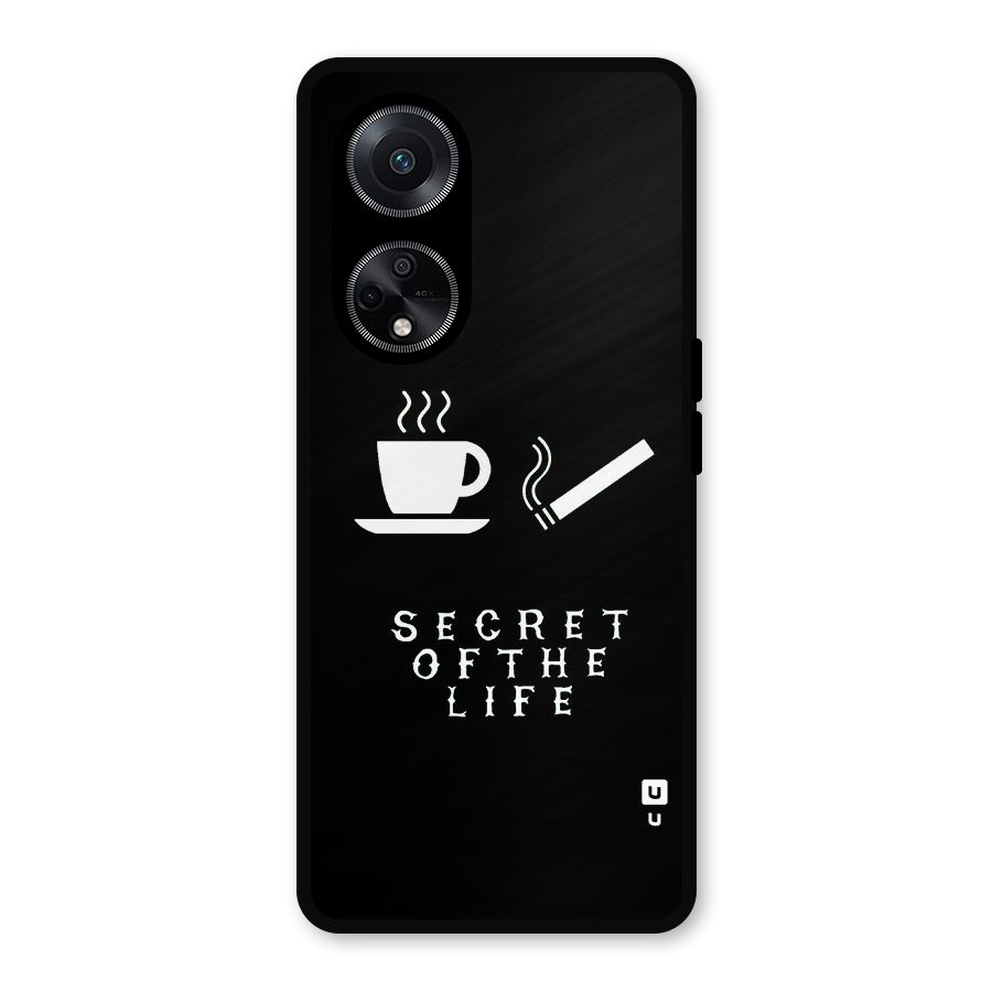 Secrate of Life Metal Back Case for Oppo F23