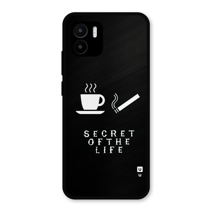 Secrate of Life Metal Back Case for Redmi A2