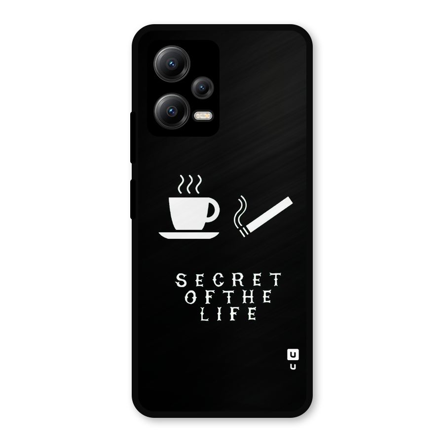 Secrate of Life Metal Back Case for Redmi Note 12 5G