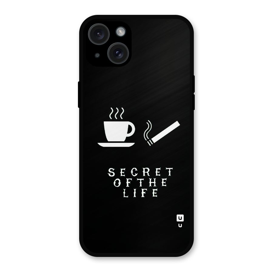 Secrate of Life Metal Back Case for iPhone 15 Plus