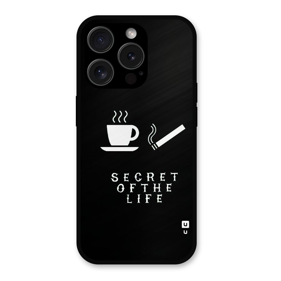 Secrate of Life Metal Back Case for iPhone 15 Pro