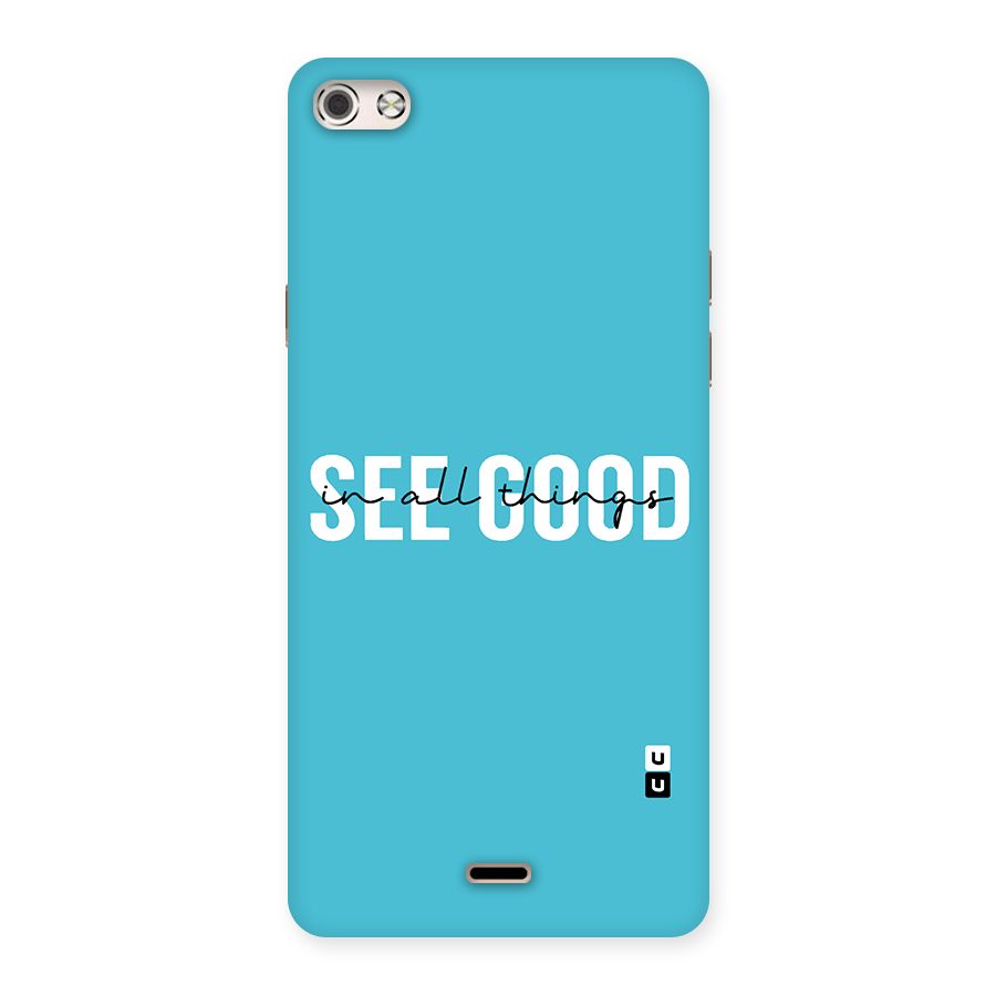 See Good in All Things Back Case for Micromax Canvas Silver 5