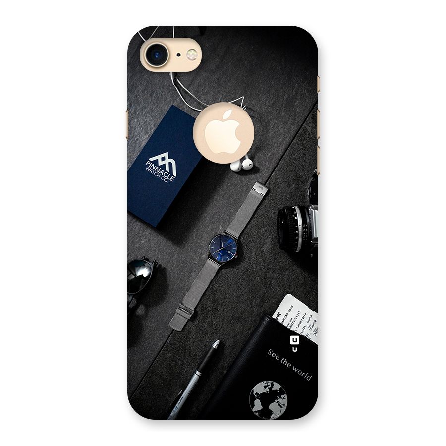See The World Back Case for iPhone 7 Logo Cut