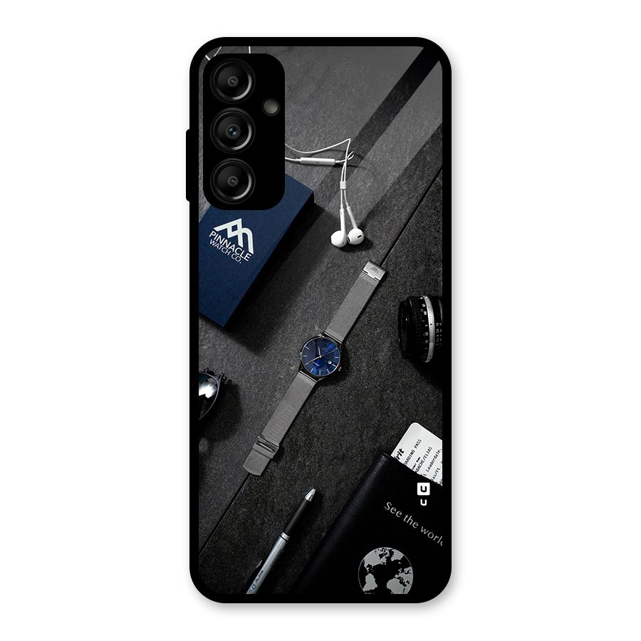 See The World Glass Back Case for Galaxy A14 5G