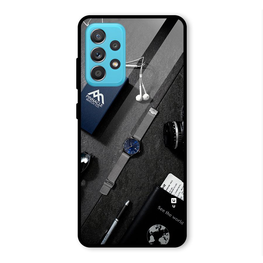 See The World Glass Back Case for Galaxy A52s 5G