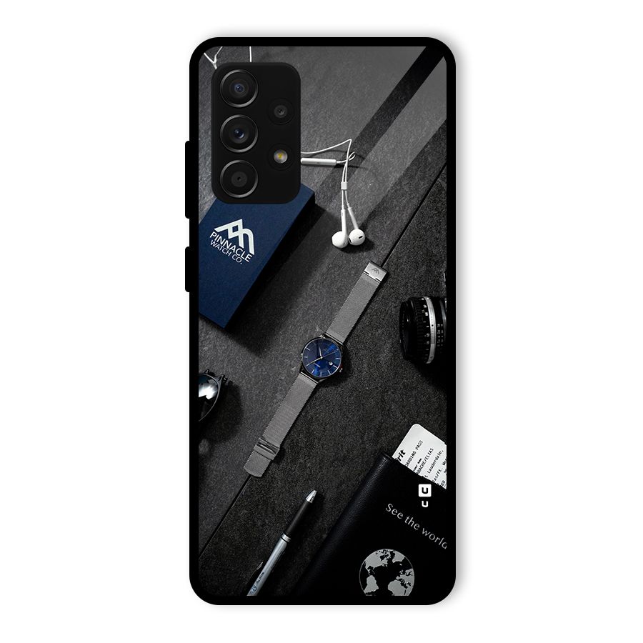 See The World Glass Back Case for Galaxy A53 5G