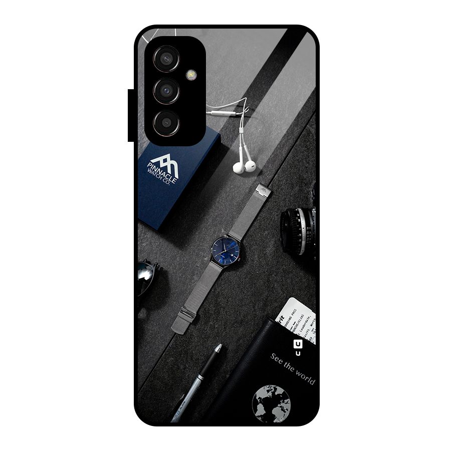 See The World Glass Back Case for Galaxy F13