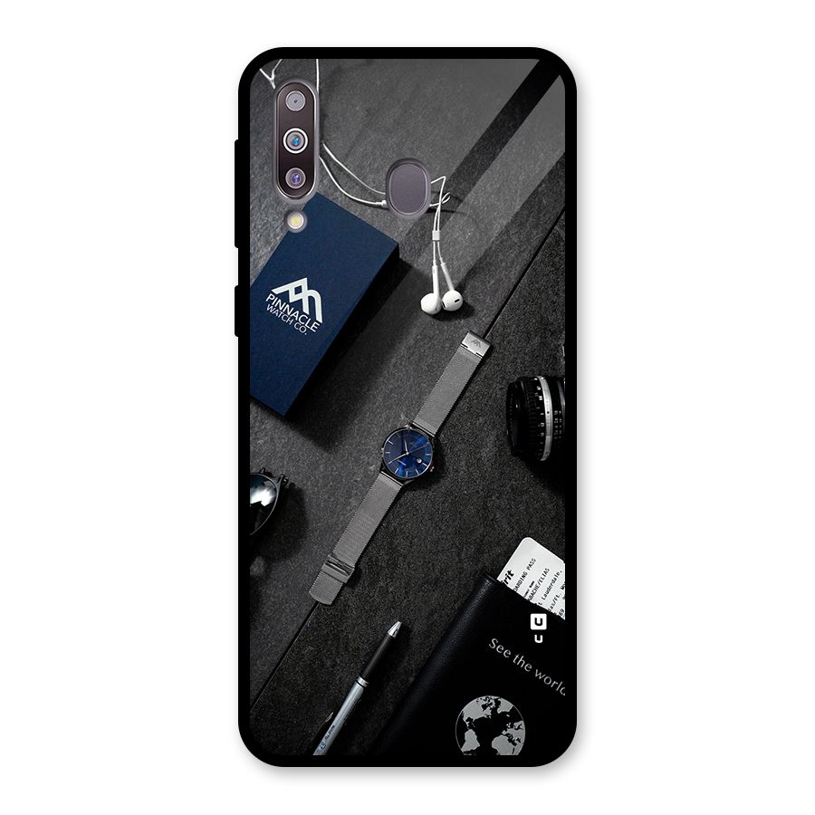 See The World Glass Back Case for Galaxy M30