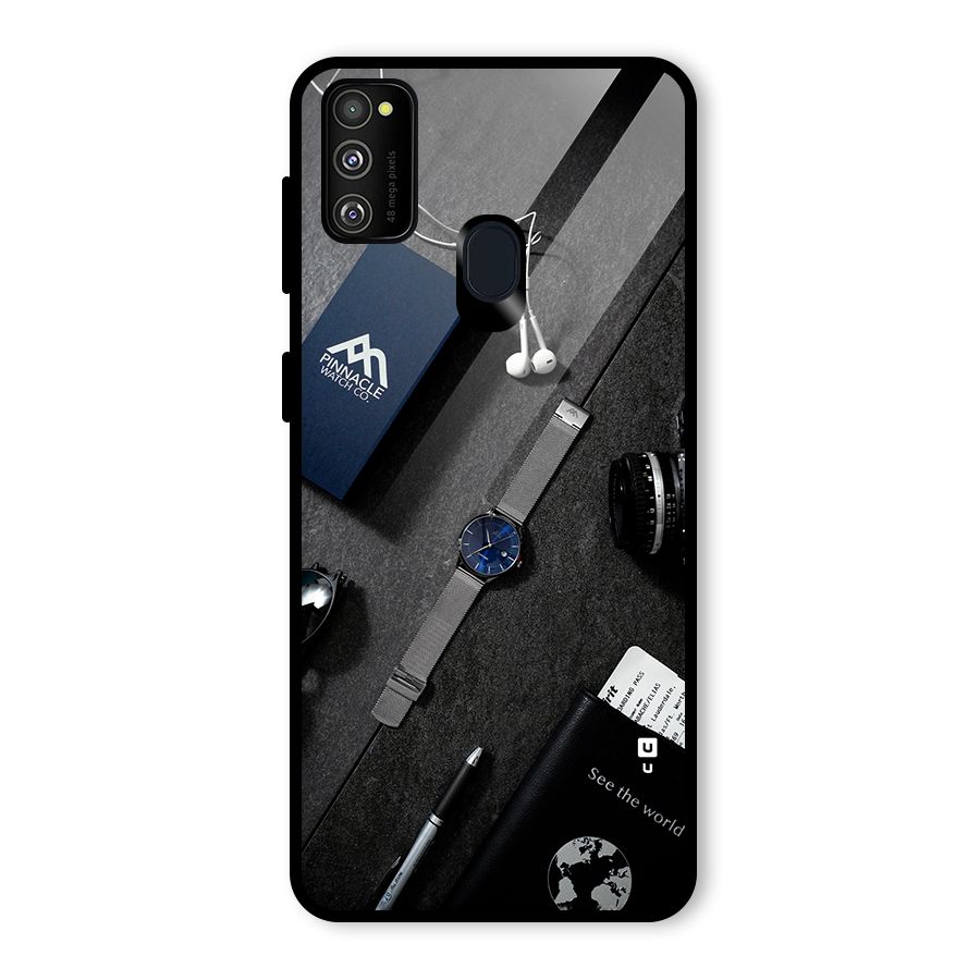 See The World Glass Back Case for Galaxy M30s