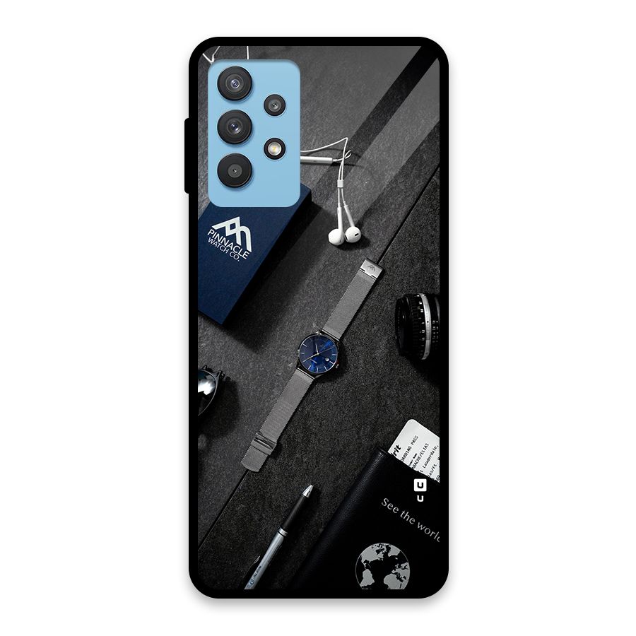 See The World Glass Back Case for Galaxy M32 5G