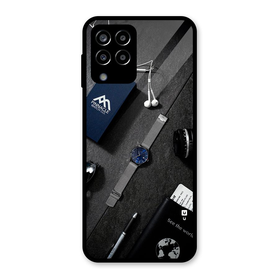 See The World Glass Back Case for Galaxy M33