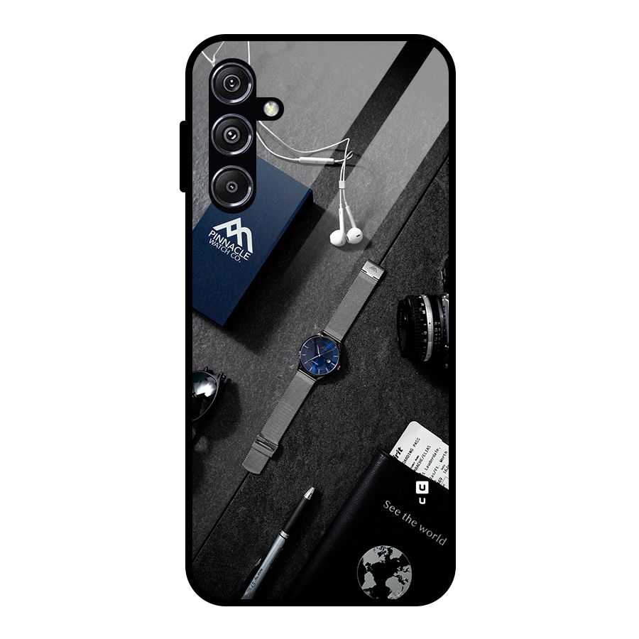 See The World Glass Back Case for Galaxy M34 5G