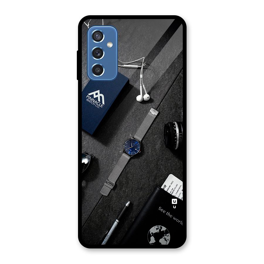 See The World Glass Back Case for Galaxy M52 5G