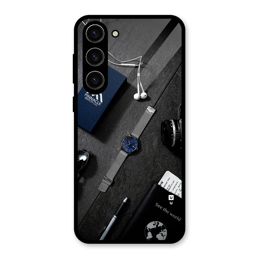 See The World Glass Back Case for Galaxy S23 Plus