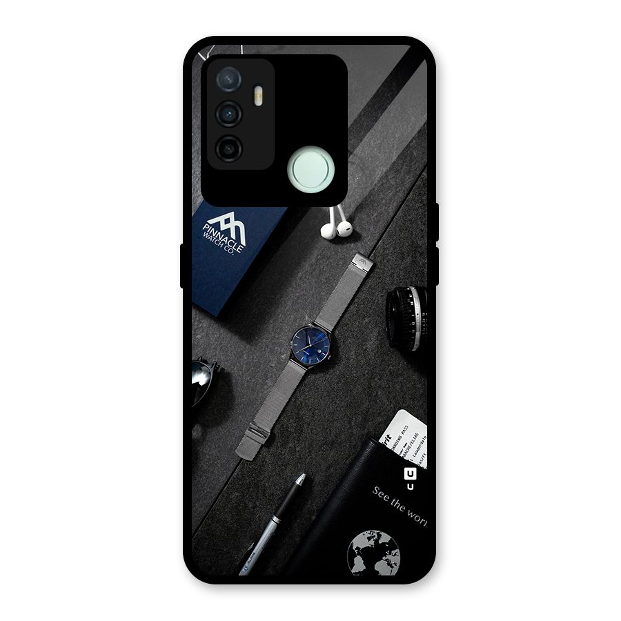 See The World Glass Back Case for Oppo A53