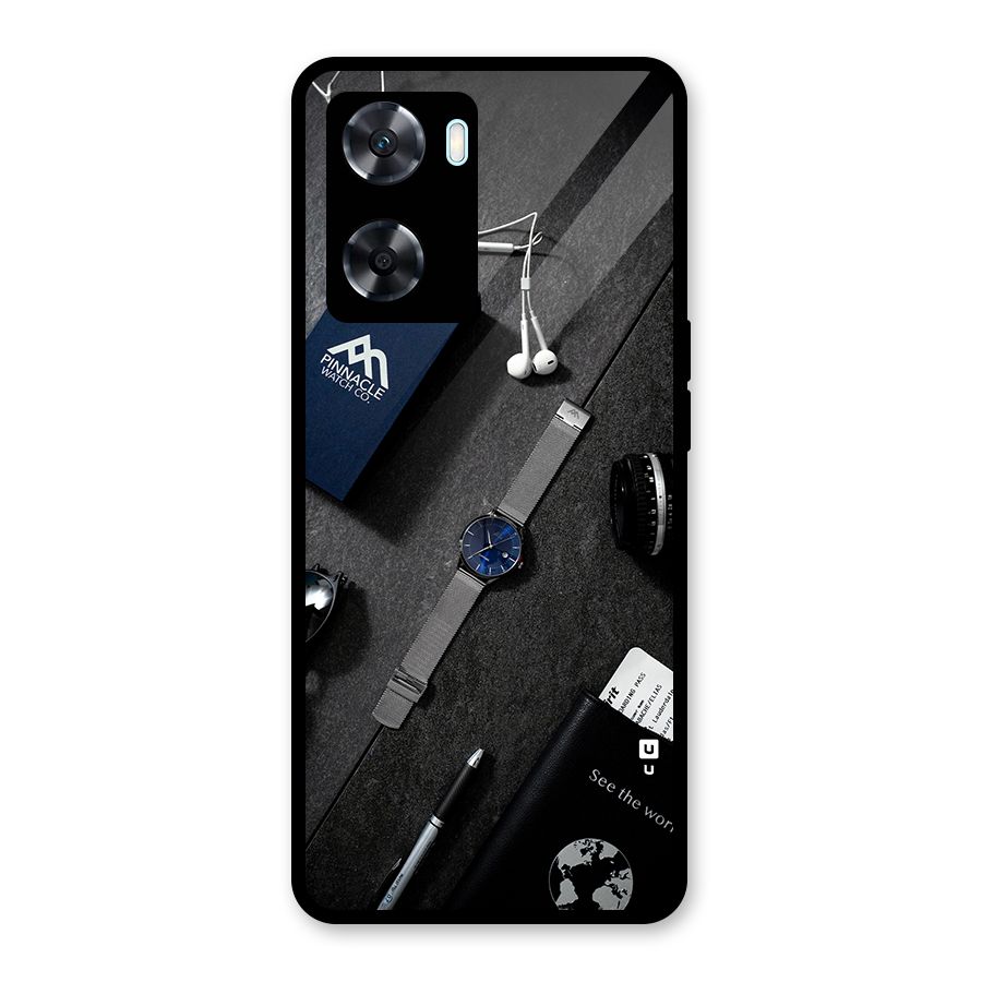 See The World Glass Back Case for Oppo A77s