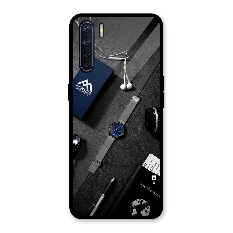 See The World Glass Back Case for Oppo F15