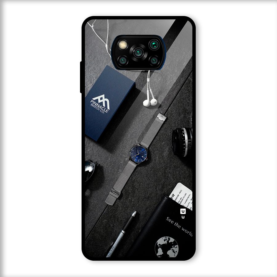 See The World Glass Back Case for Poco X3
