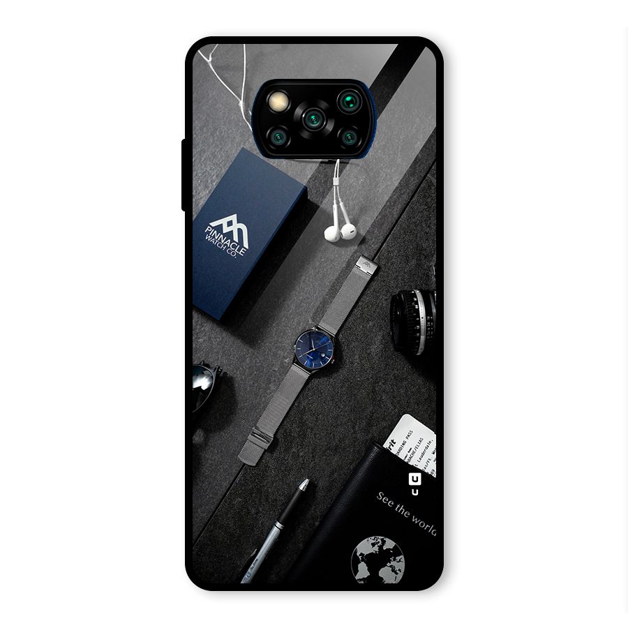 See The World Glass Back Case for Poco X3 Pro
