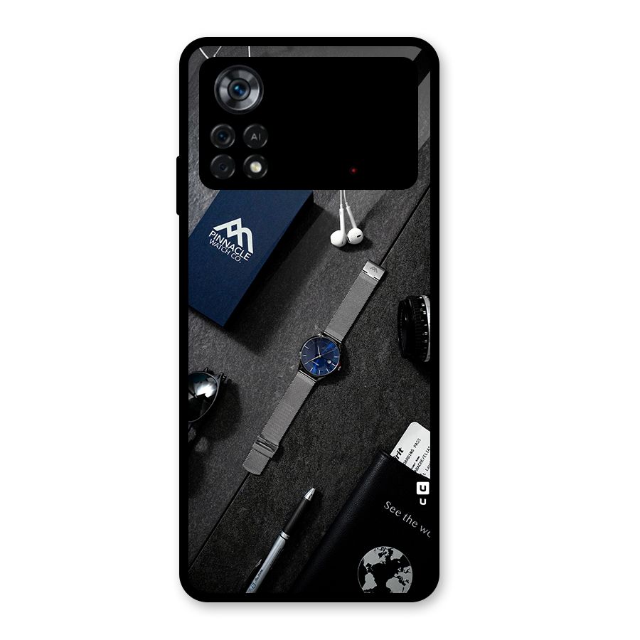 See The World Glass Back Case for Poco X4 Pro 5G