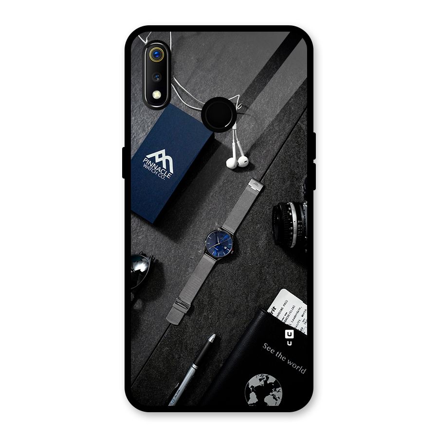 See The World Glass Back Case for Realme 3i