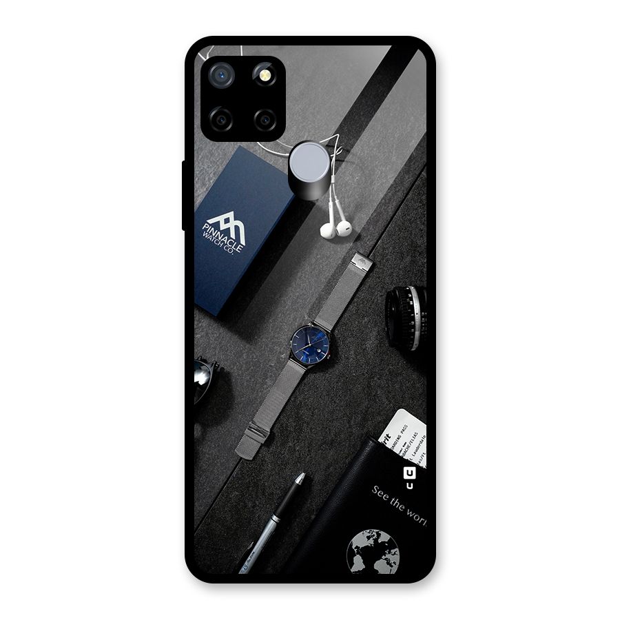 See The World Glass Back Case for Realme C15
