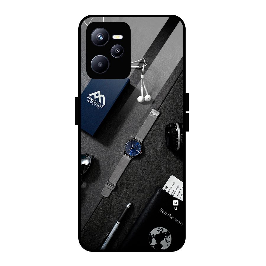 See The World Glass Back Case for Realme C35