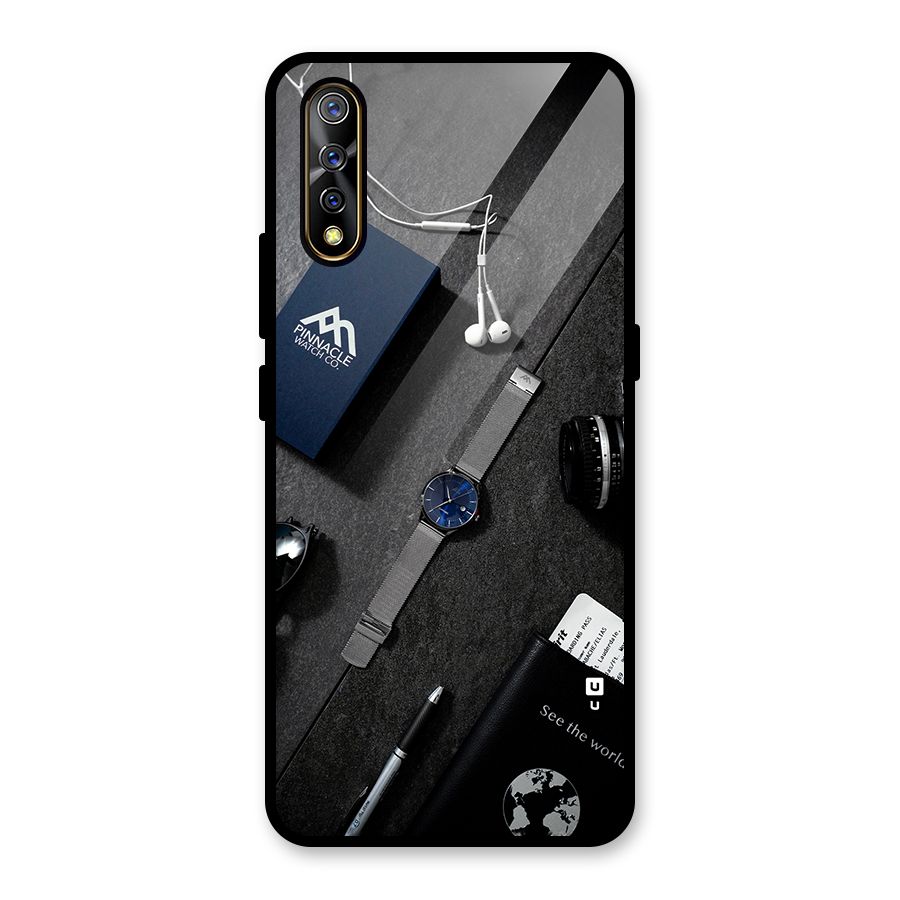 See The World Glass Back Case for Vivo S1