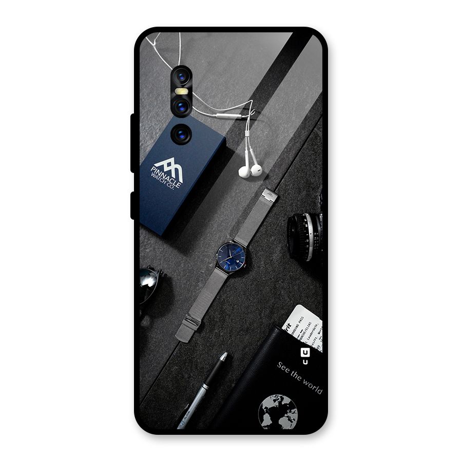 See The World Glass Back Case for Vivo V15 Pro