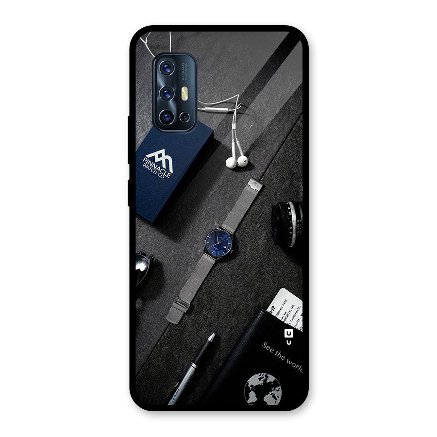 See The World Glass Back Case for Vivo V17