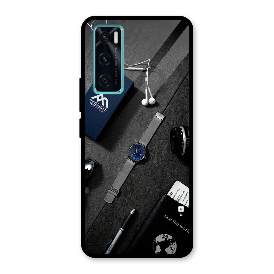 See The World Glass Back Case for Vivo V20 SE