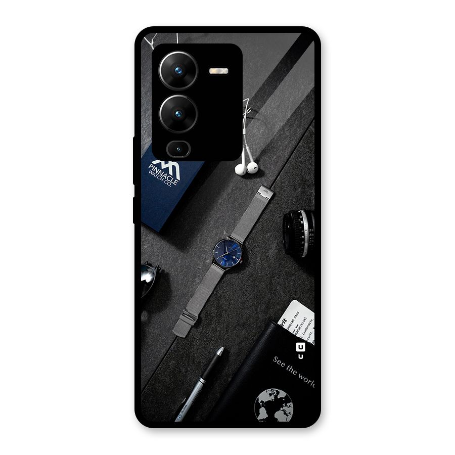 See The World Glass Back Case for Vivo V25 Pro