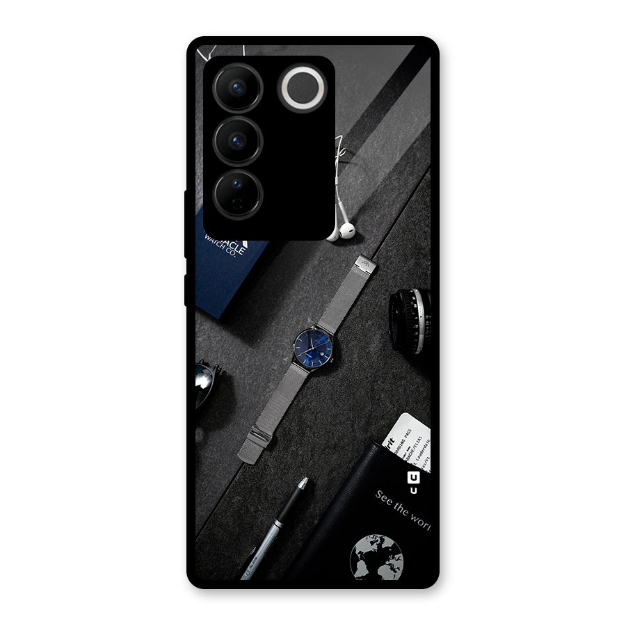 See The World Glass Back Case for Vivo V27