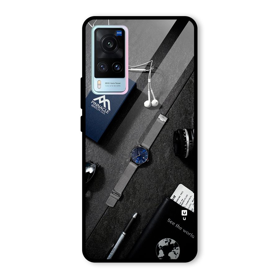 See The World Glass Back Case for Vivo X60
