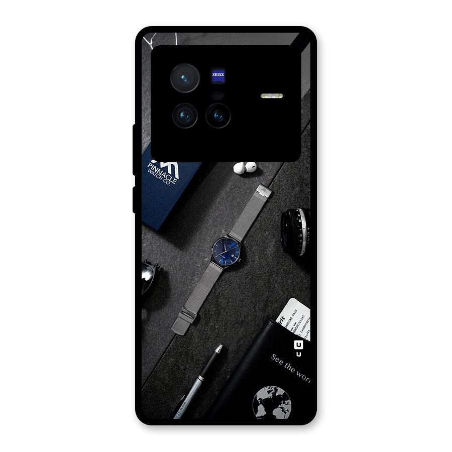 See The World Glass Back Case for Vivo X80