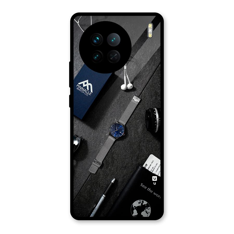See The World Glass Back Case for Vivo X90