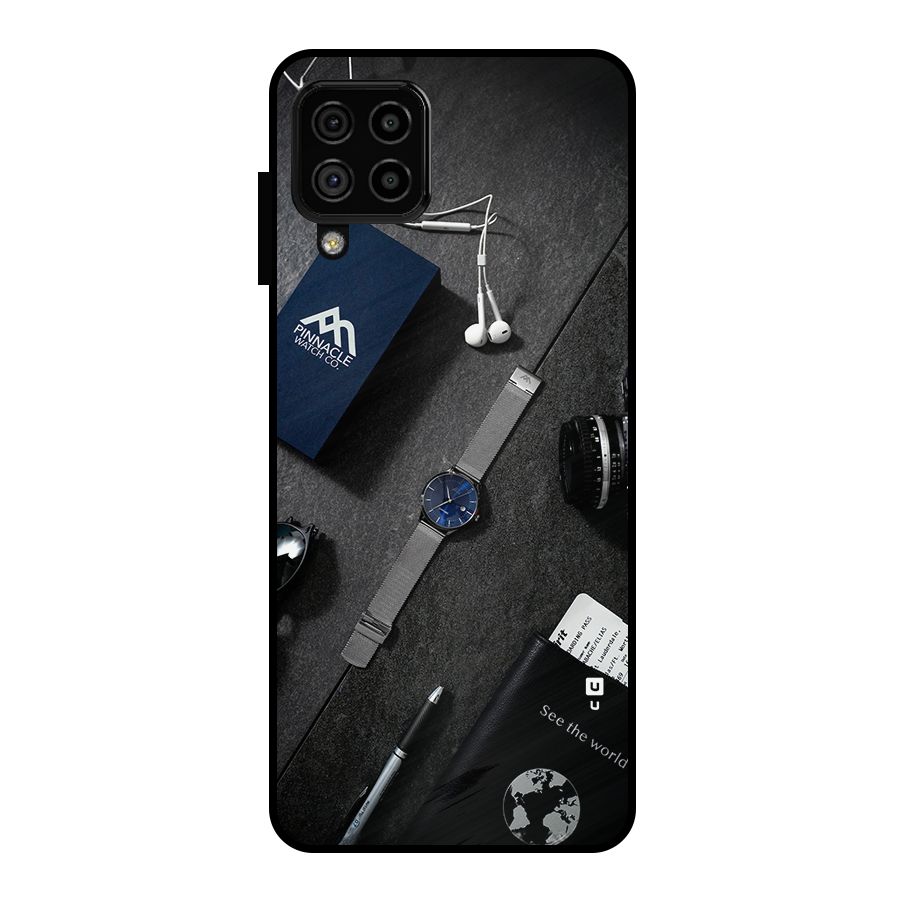 See The World Metal Back Case for Galaxy A22 4G