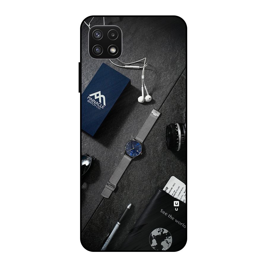 See The World Metal Back Case for Galaxy A22 5G