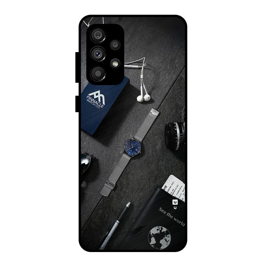 See The World Metal Back Case for Galaxy A73 5G