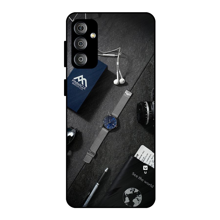 See The World Metal Back Case for Galaxy F23