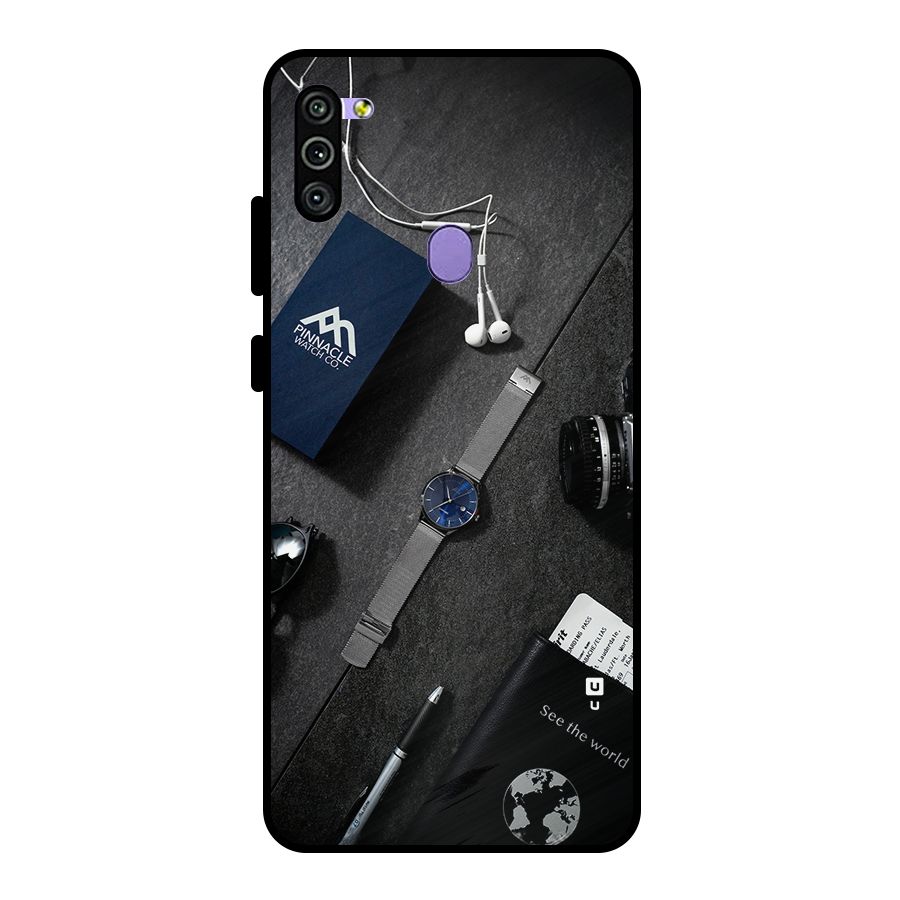 See The World Metal Back Case for Galaxy M11