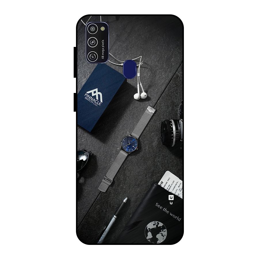 See The World Metal Back Case for Galaxy M21