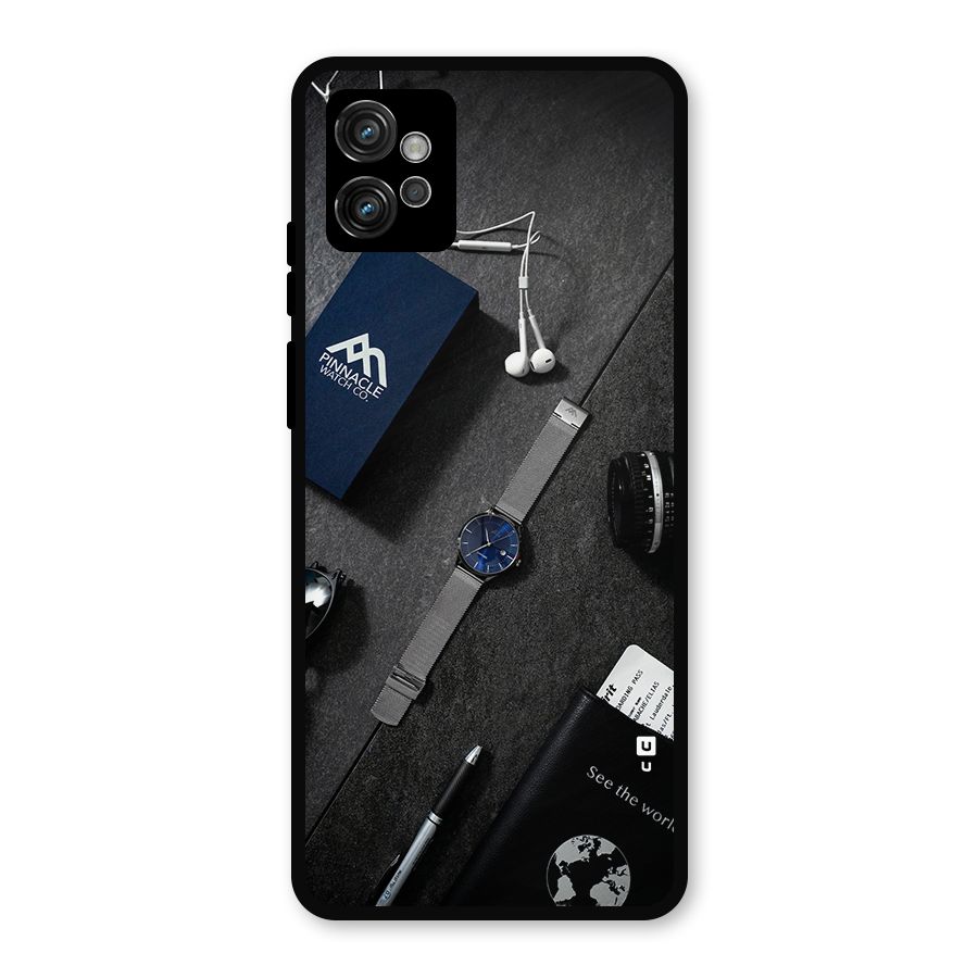 See The World Metal Back Case for Moto G32