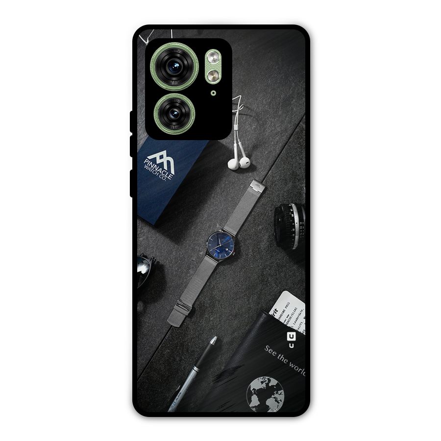 See The World Metal Back Case for Motorola Edge 40 5G