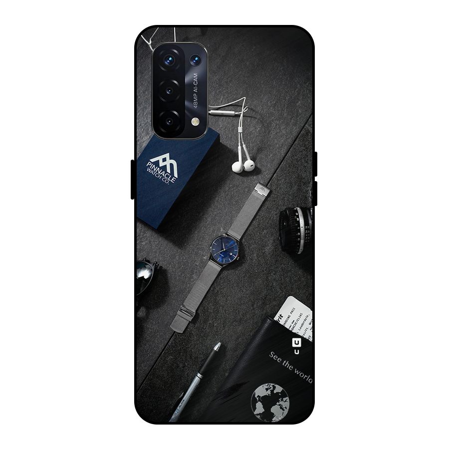 See The World Metal Back Case for Oppo A74 5G