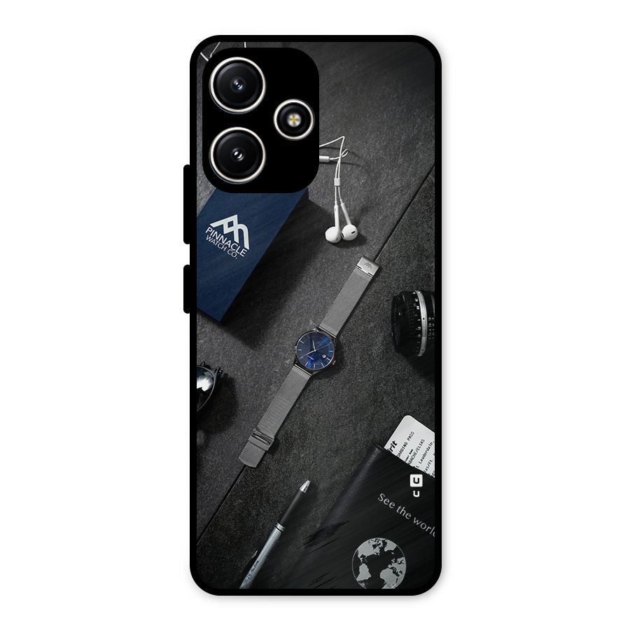 See The World Metal Back Case for Poco M6 Pro
