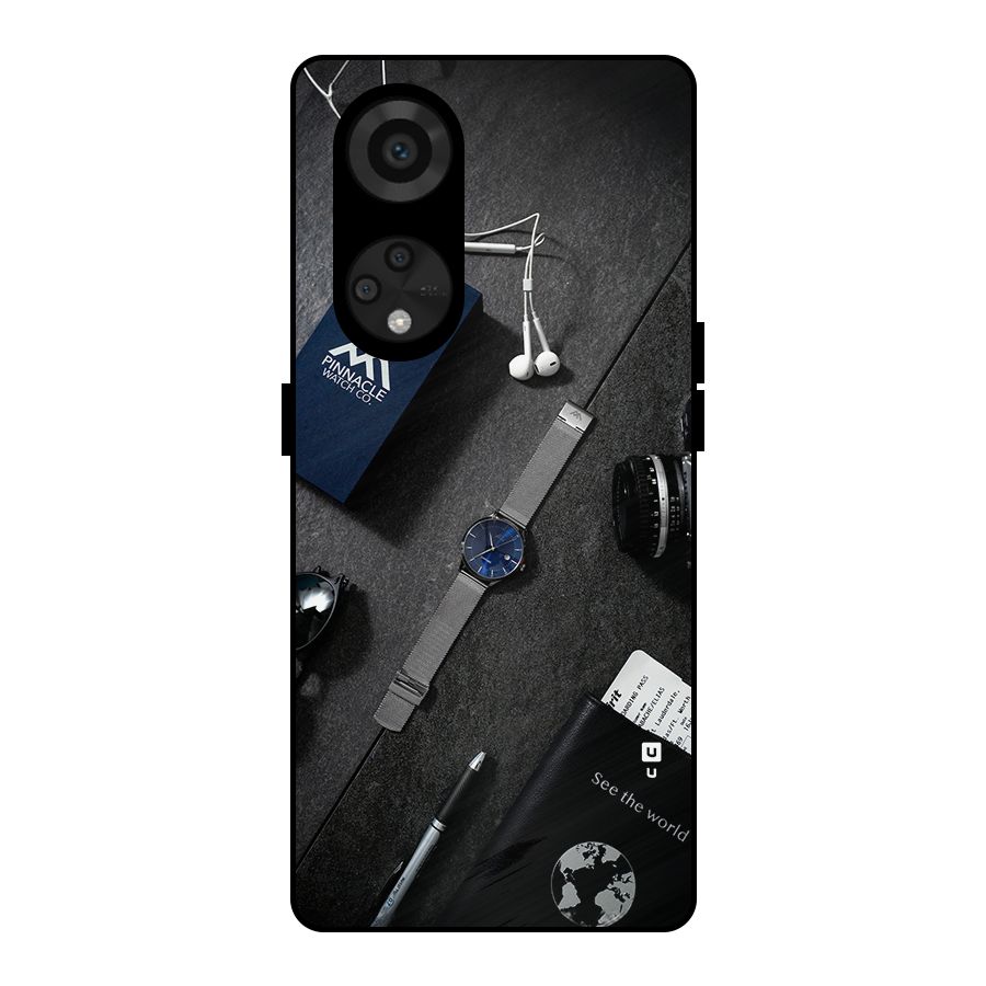 See The World Metal Back Case for Reno8 T 5G