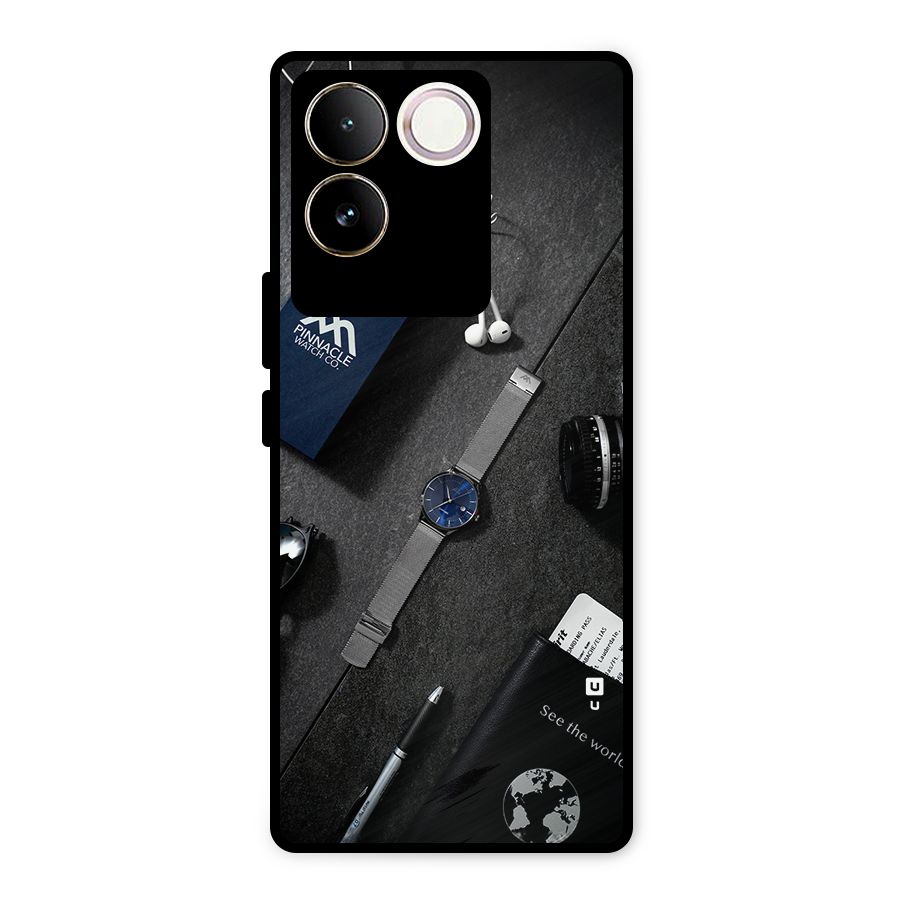 See The World Metal Back Case for Vivo T2 Pro